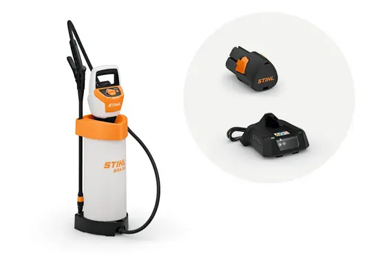 Püskürtücü şarjlı SGA 30 pil AS 2 ve şarj cihazı AL 1 ile
